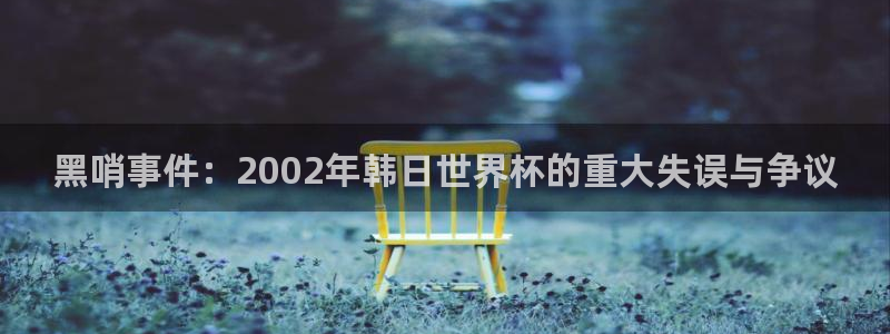 世界杯 直播：黑哨事件：2002年韩日世界杯的重大失误与争议